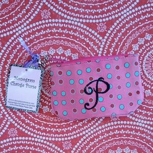 Pink Polka Dot Change Purse